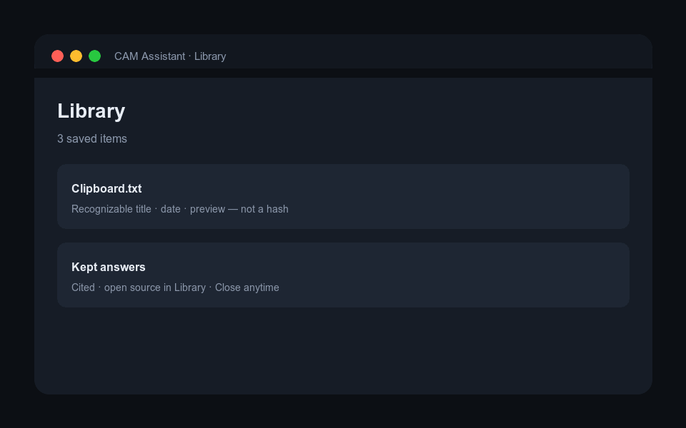 Library with recognizable titles